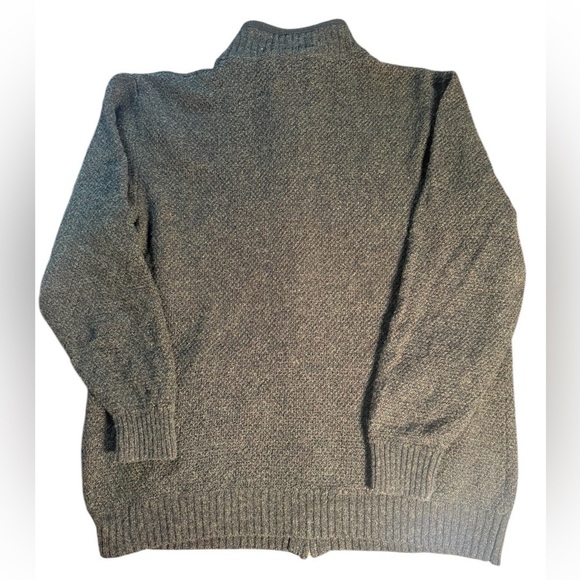 Pendleton 100% Shetland Wool Full zip washable Laine Lavable Green mens’s XL - Picture 11 of 11